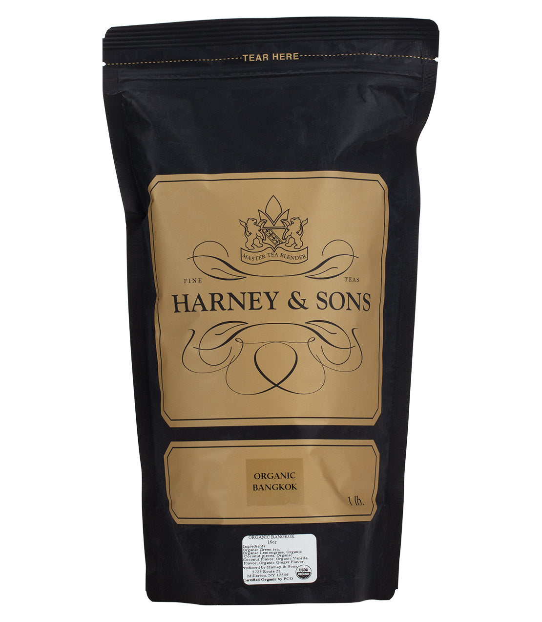 Organic Bangkok (Green Tea with Coconut, Ginger and Vanilla) - Loose 1 lb. Bag - Harney & Sons Fine Teas