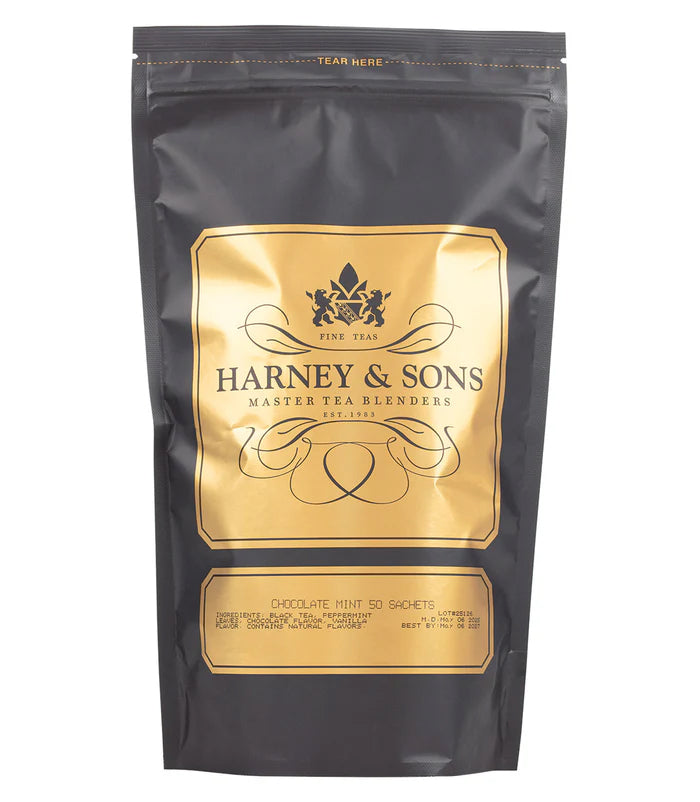 Chocolate Mint - Sachets Bag of 50 Sachets - Harney & Sons Fine Teas