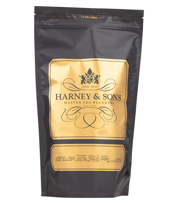 Raspberry Herbal - Sachets Bag of 50 Sachets - Harney & Sons Fine Teas