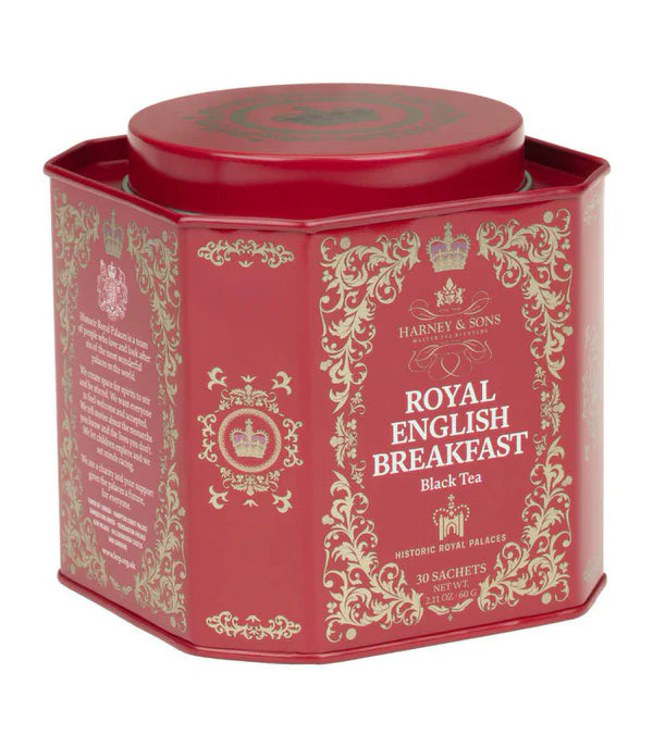 Royal English Breakfast - Sachets HRP Tin of 30 Sachets - Harney & Sons Fine Teas
